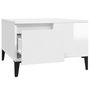 Voir la diapositive 6 : VIDAXL Table basse blanc brillant 55x55x36,5 cm bois d ingénierie
