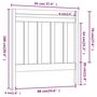 Voir la diapositive 6 : VIDAXL Tete de lit 95x4x100 cm Bois massif de pin