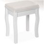 Voir la diapositive 1 : tectake Tabouret pour coiffeuse table de maquillage au look vintage blanc