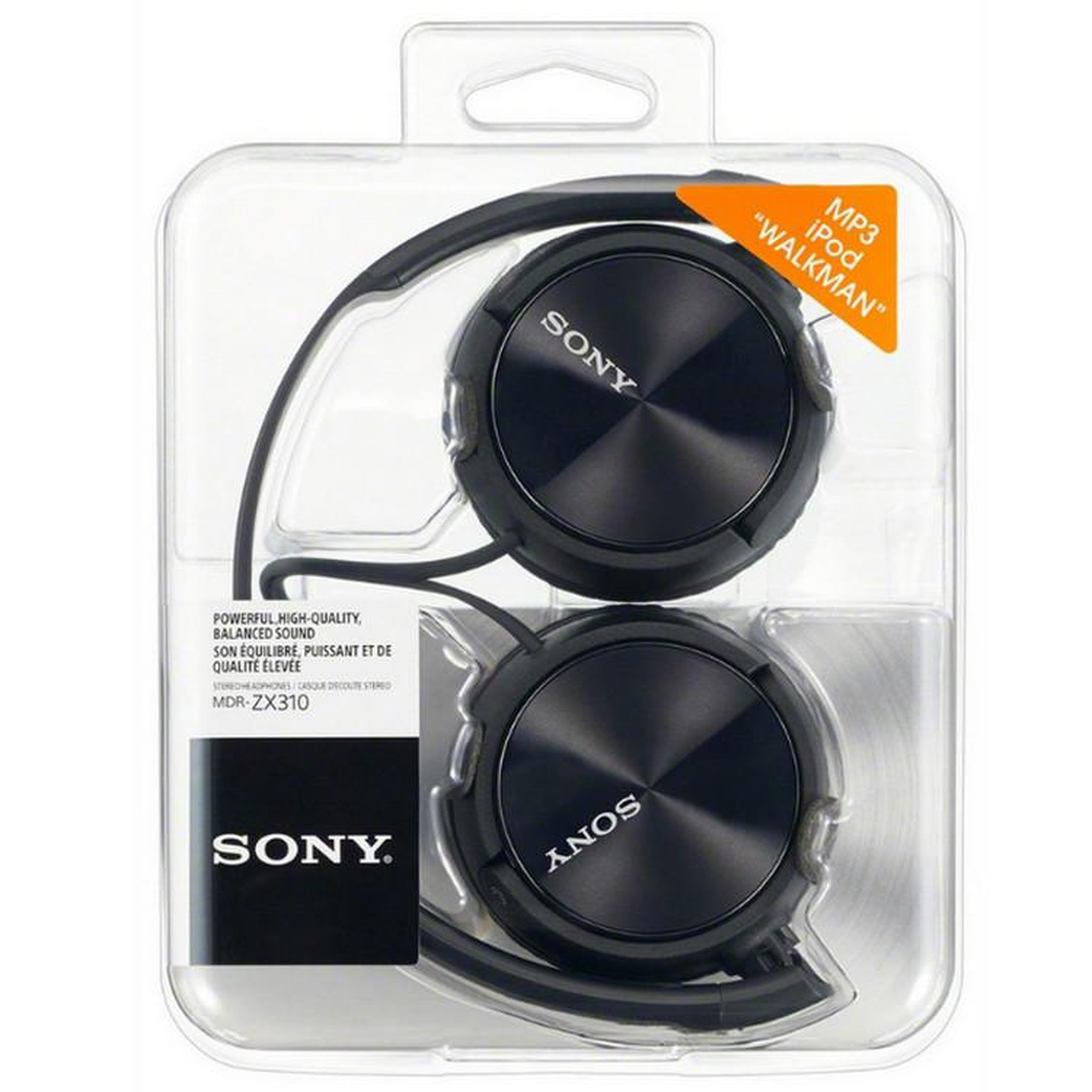 Voir la diapositive 3 : SONY Casque MDR-ZX310 Noir