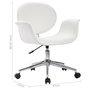 Voir la diapositive 6 : VIDAXL Chaise pivotante de bureau Blanc Similicuir