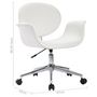 Voir la diapositive 6 : VIDAXL Chaise pivotante de bureau Blanc Similicuir