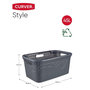 Voir la diapositive 6 : CURVER Curver Panier a linge Style 45 L Anthracite