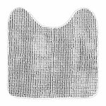 Paris Prix Tapis Contour WC  Sweety  45x45cm Blanc