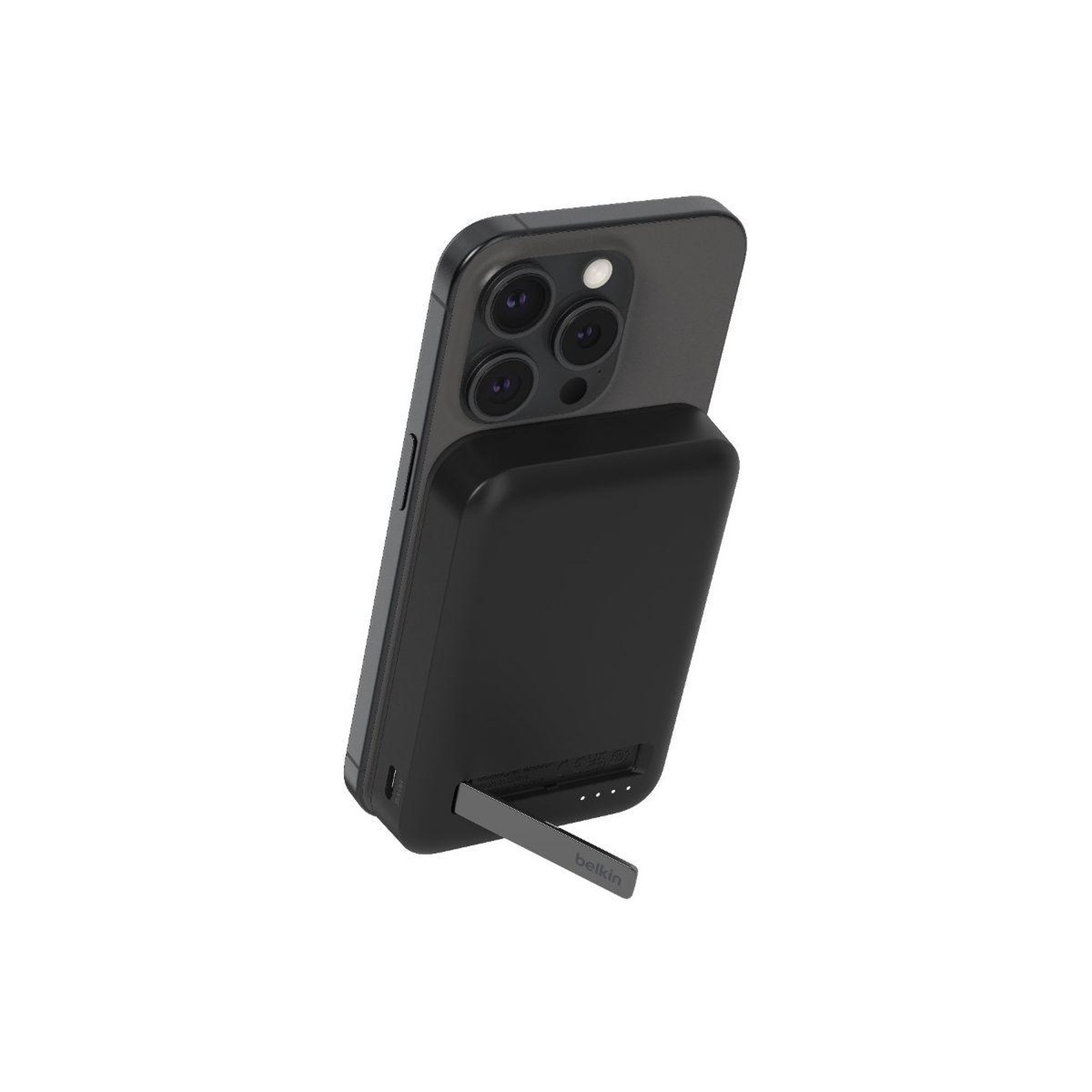 Voir la diapositive 2 : Belkin Batterie externe 8000 mah 15w magsafe avec support