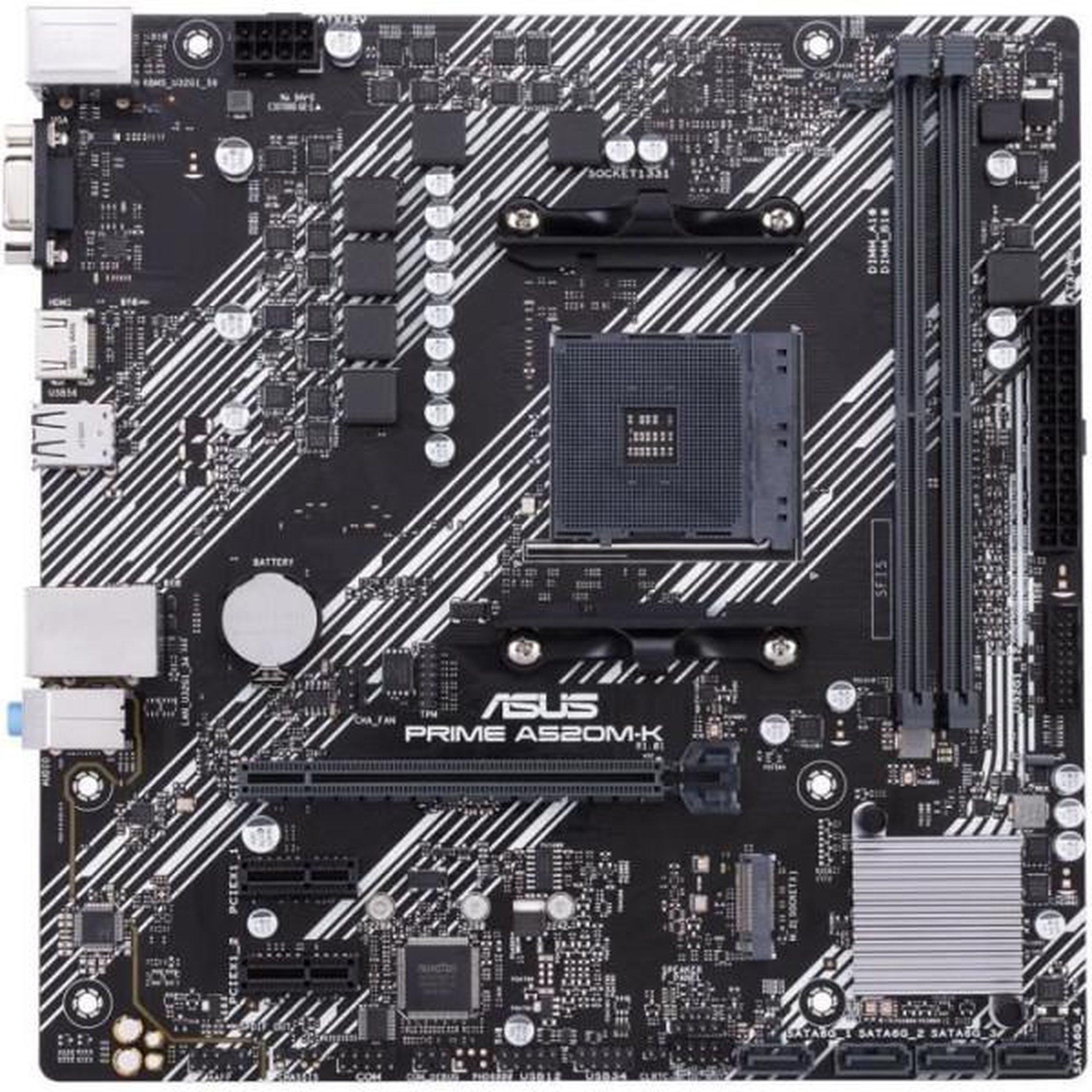 Voir la diapositive 2 : ASUS Carte mere - ASUS - PRIME A520M-K - AMD A520 - Micro ATX - 64 Go RAM