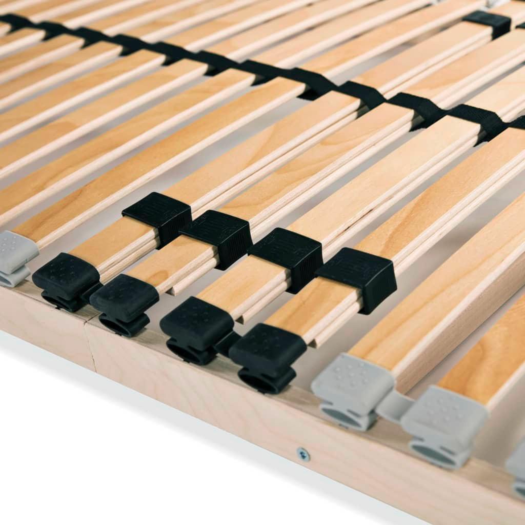 Voir la diapositive 5 : VIDAXL Sommiers a lattes sans matelas 2 pcs avec 28 lattes 80x200 cm