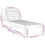 Voir la diapositive 6 : VIDAXL Chaises longues lot de 2 blanc 199,5x60x74cm bois massif de pin