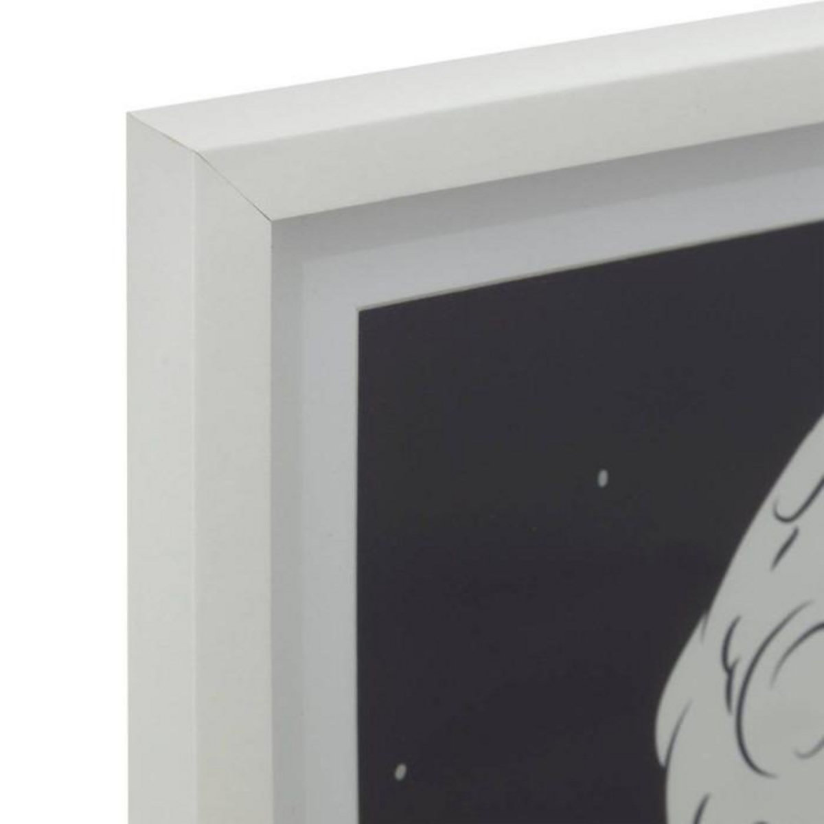 Atmosphera Kids Toile Imprimée  Espace  31x41cm Bleu & Blanc