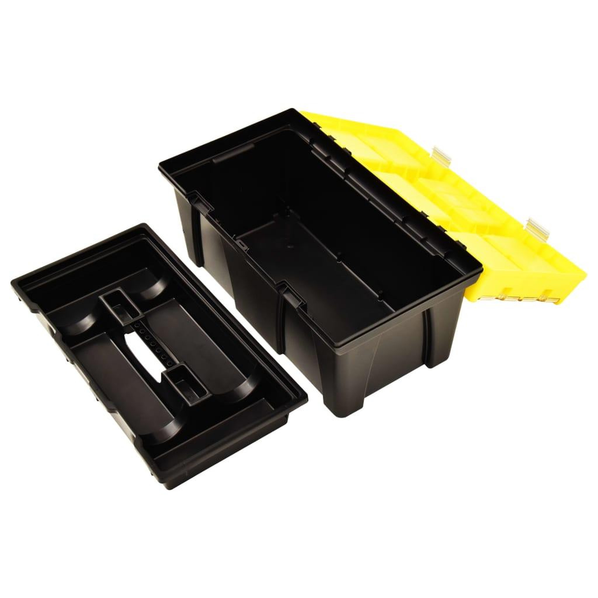 Voir la diapositive 5 : VIDAXL Boîte a outils plastique 595x337x316 mm jaune
