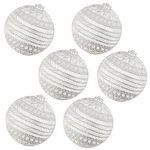 FEERIC LIGHT & CHRISTMAS Lot de 6 sets de table boule de Noël. Coloris disponibles : Gris