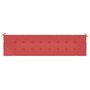 Voir la diapositive 4 : VIDAXL Coussin de banc de jardin rouge 200x50x3 cm tissu oxford