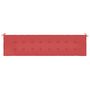 Voir la diapositive 4 : VIDAXL Coussin de banc de jardin rouge 200x50x3 cm tissu oxford