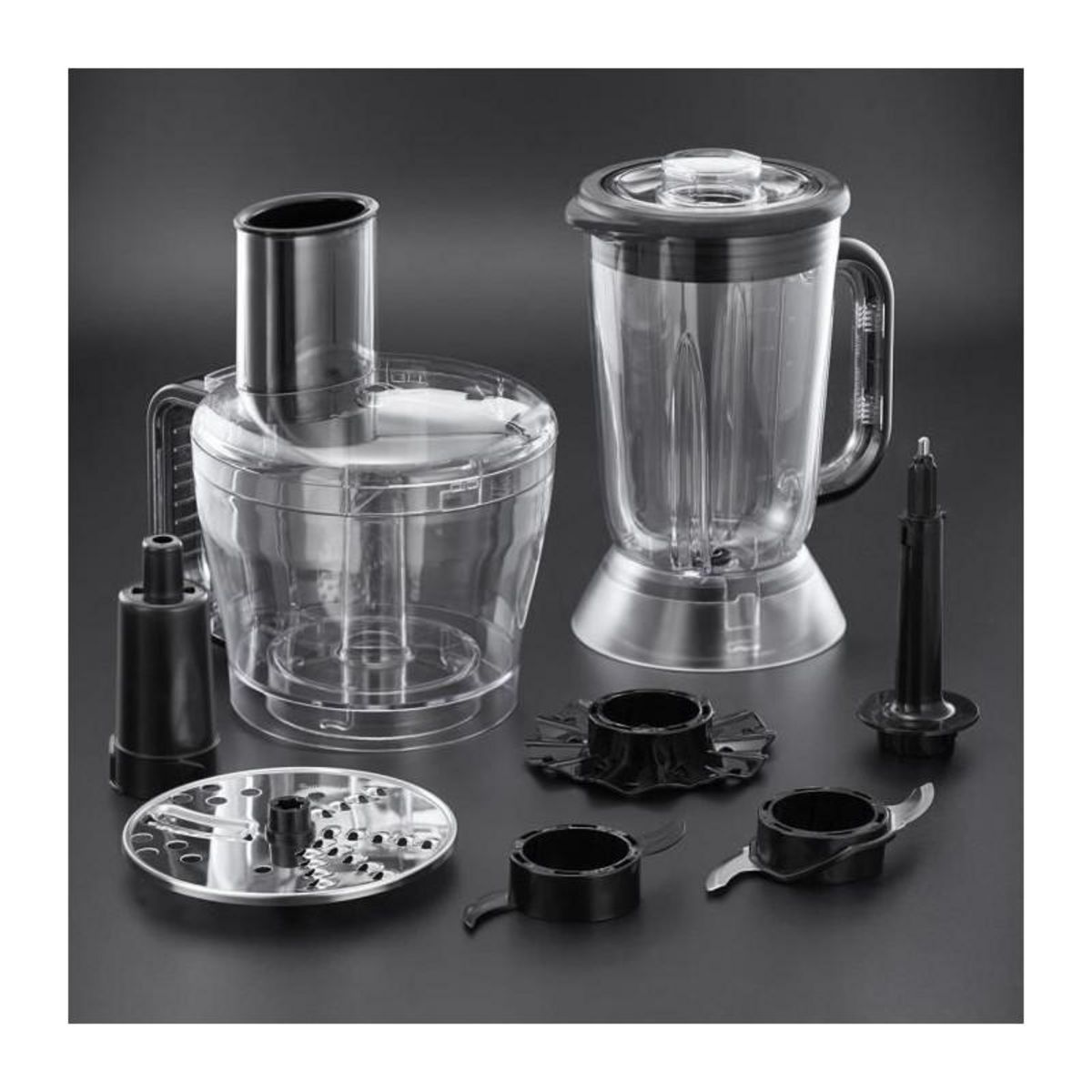 Russell Hobbs RUSSELL HOBBS 24730-56 Robot Cuisine Multifonction Desire, Hâche, Mixe, Tranche, Râpe, Lames Pétrin, Batteur - 7pcs