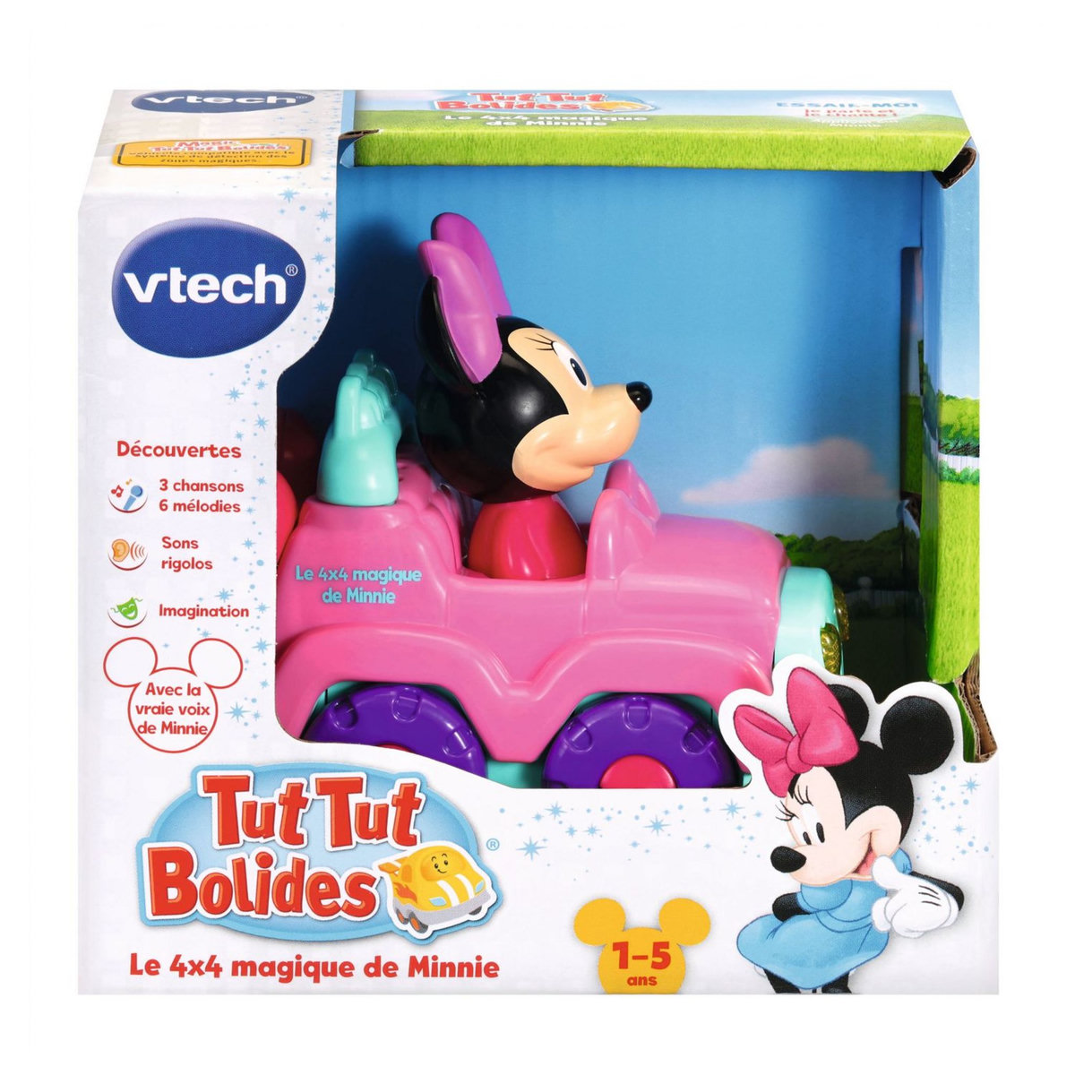 VTECH Tut Tut Bolides Mickey et ses amis - Le 4x4 magique de Minnie