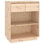 Voir la diapositive 2 : VIDAXL Armoire console 60x34x75 cm Bois de pin solide