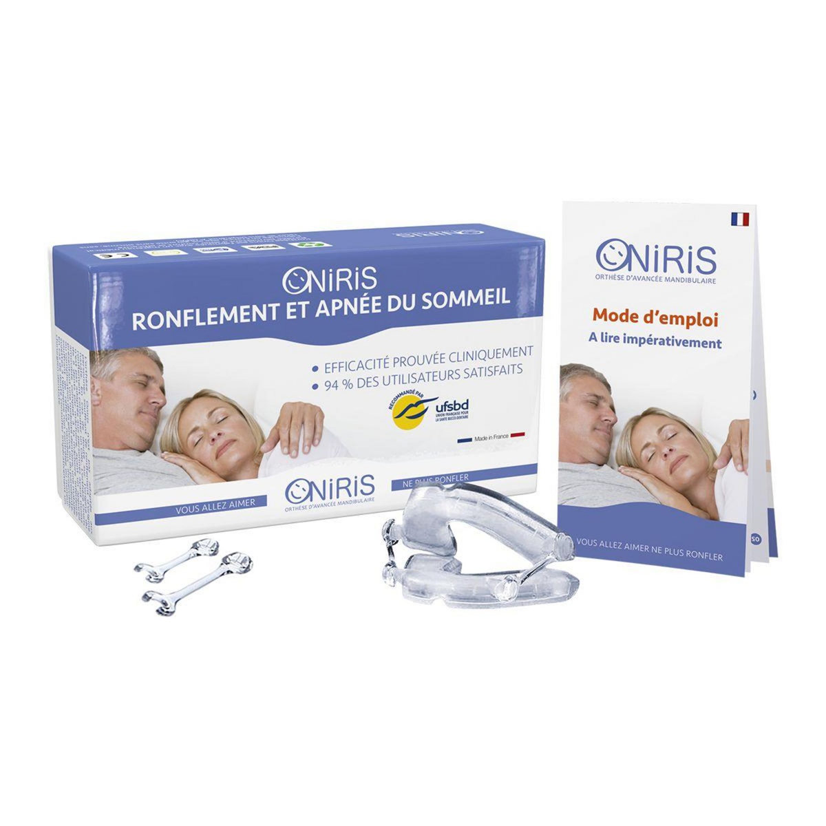 ONIRIS Orthèse anti ronflement d'avancée mandibulaire