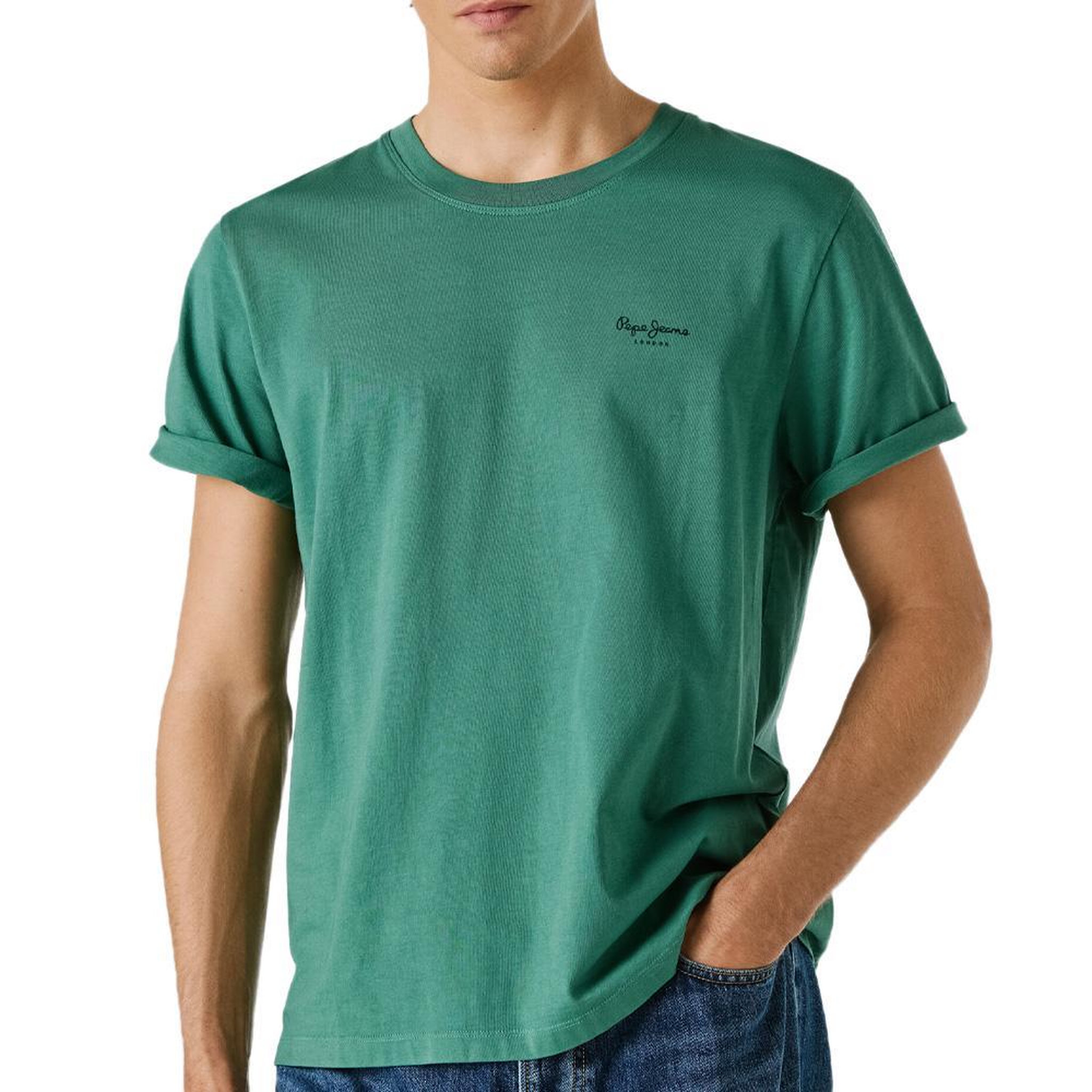 Pepe Jeans T-shirt Vert Homme Pepe Jeans Jacko. Coloris disponibles : Vert