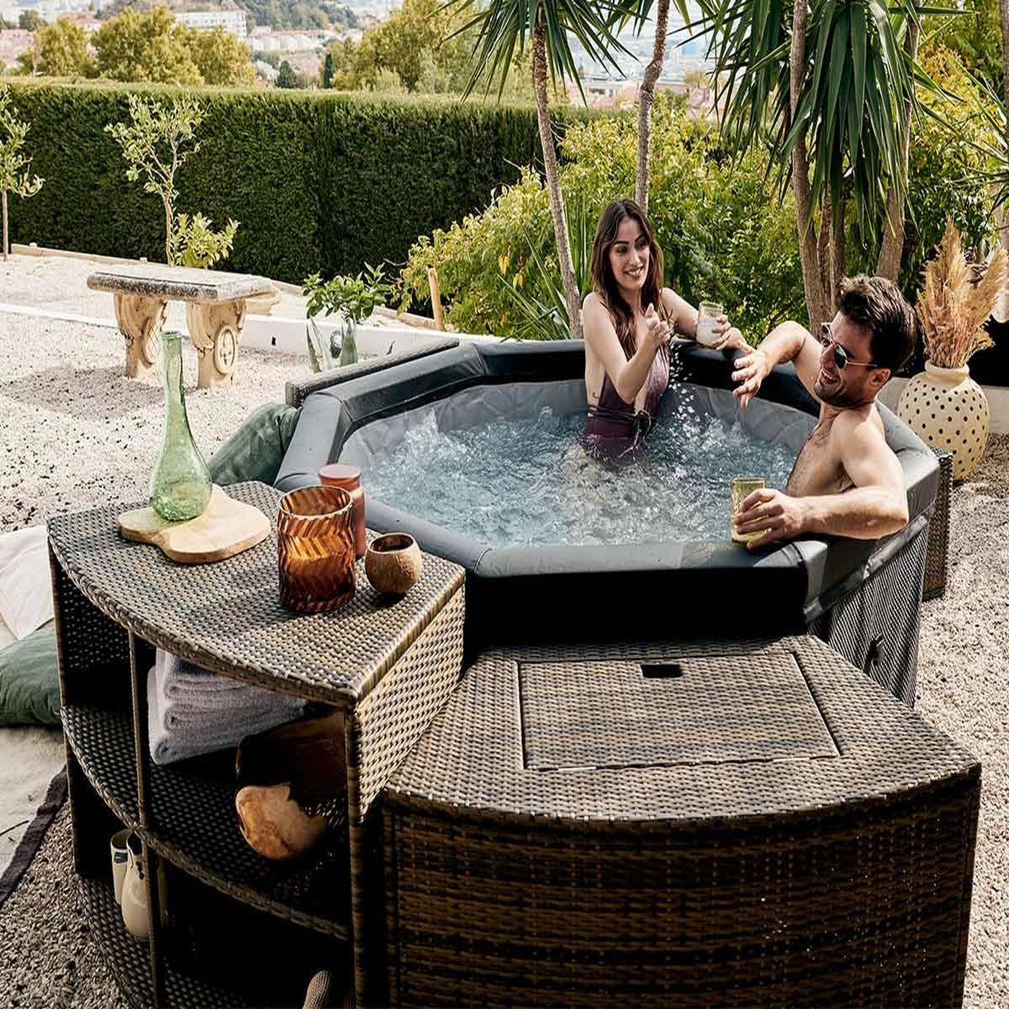 Voir la diapositive 6 : Netspa Mobilier 5 modules pour spa portable semi-rigide Octopus - Netspa