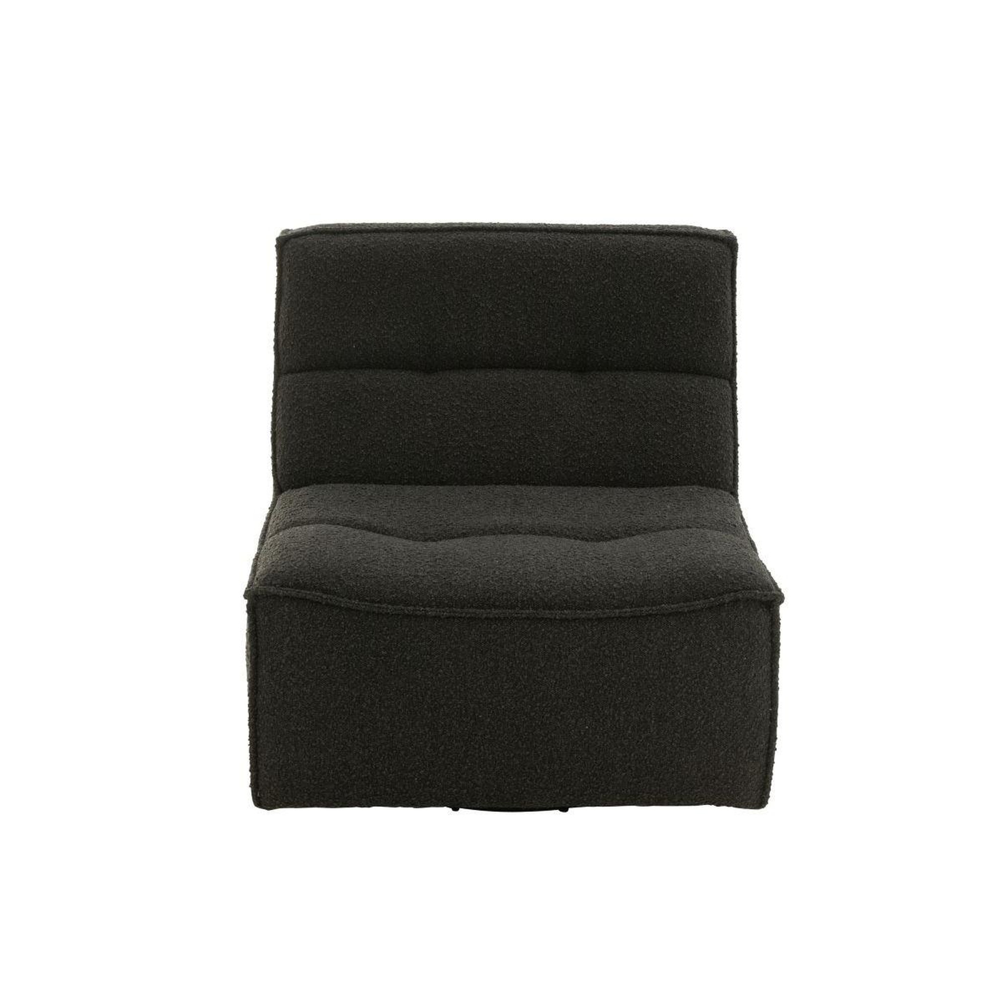 Voir la diapositive 2 : J-LINE Fauteuil Pivotant  Cosy  97cm Noir