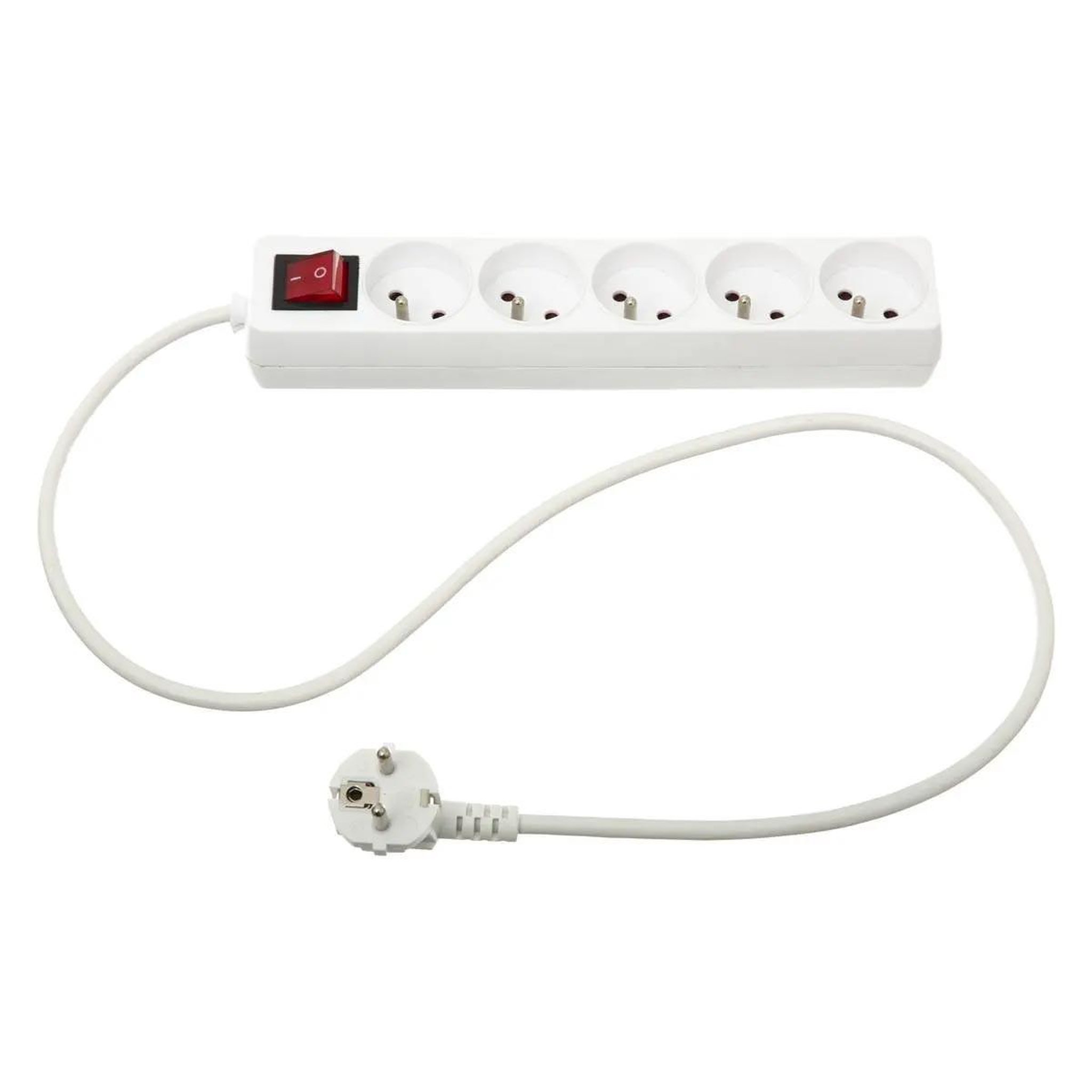FIVE Bloc Multiprise  5 Prises  28cm Blanc