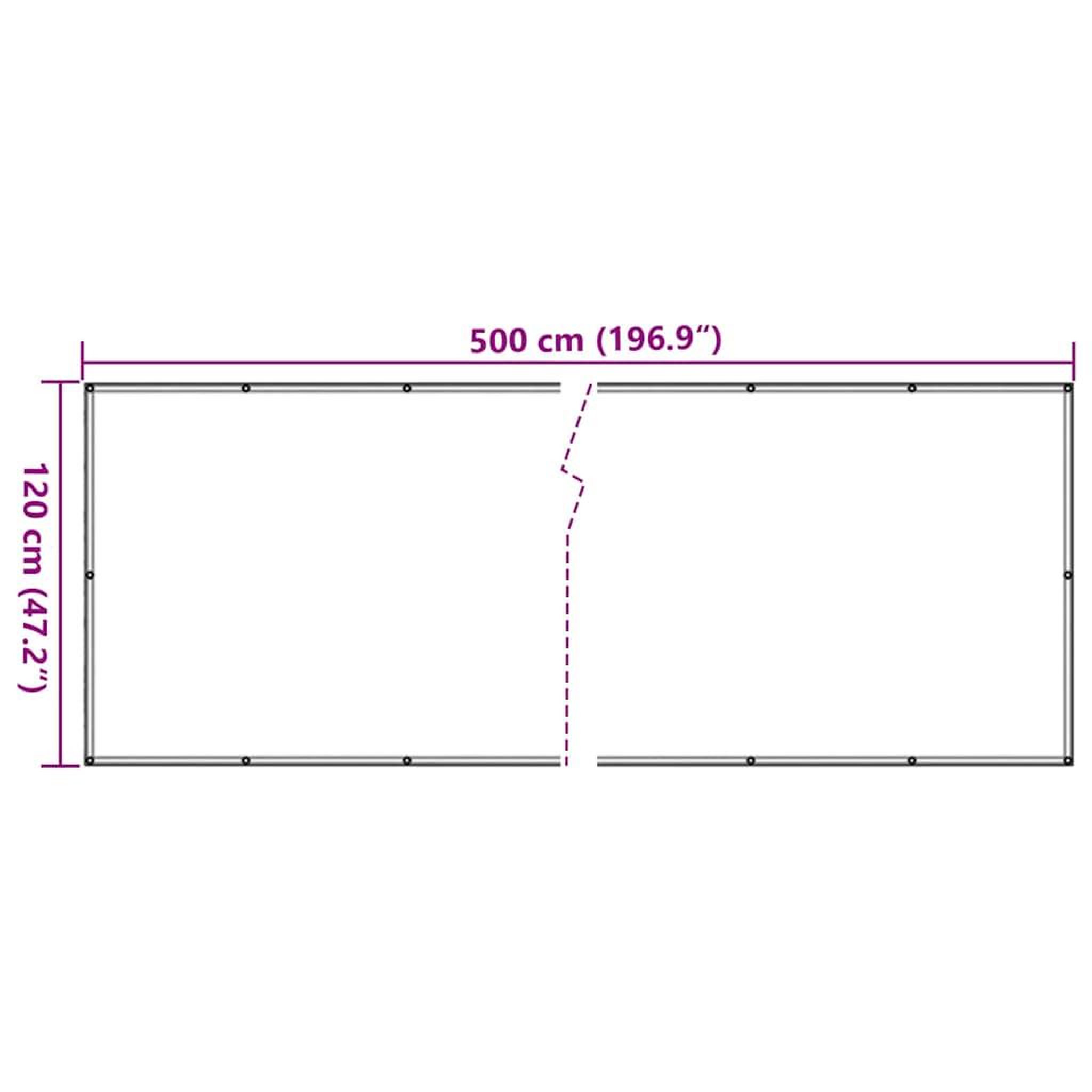 Voir la diapositive 6 : VIDAXL Ecran d'intimite de balcon gris 500x120 cm PVC