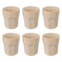 Voir la diapositive 1 : SECRET DE GOURMET Lot de 6 Mugs Design  Roma  30cl Beige