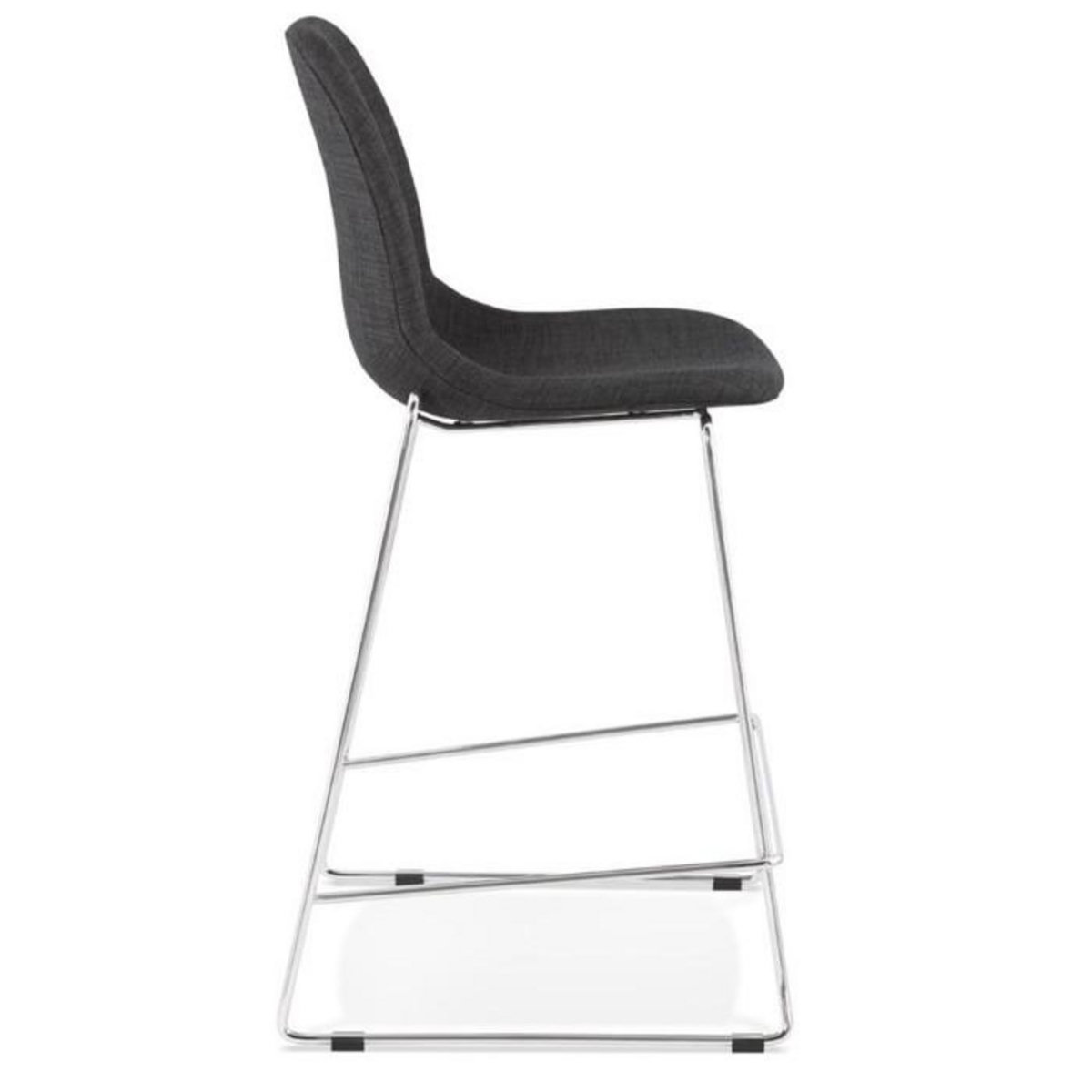 Paris Prix Tabouret de Bar  Tanjan  101cm Gris Foncé & Chromé