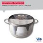Voir la diapositive 5 : ELO Lot de 2 faitouts 16 et 20 cm en acier inoxydable sans PFAS Elo Brillant
