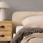 Voir la diapositive 4 : IDIMEX Lit double LEVERDA 140 x 190 cm, revêtement en tissu
