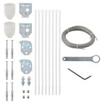 VIDAXL Ensemble d'accessoires pour ecran de balcon 29 pcs