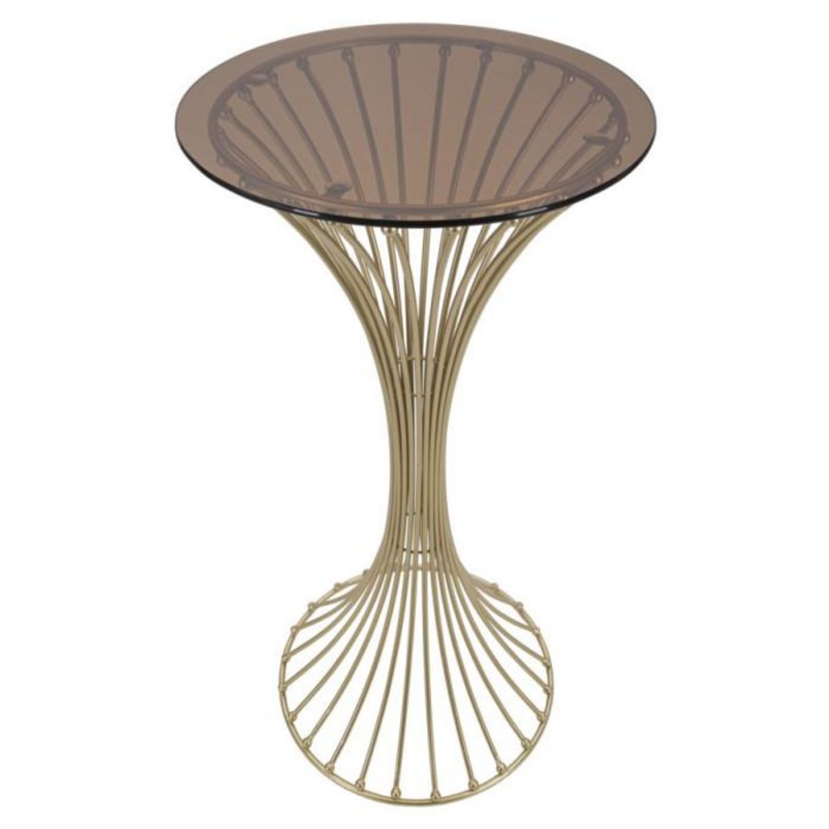 Paris Prix Table d'Appoint Design en Métal  Century  103cm Or