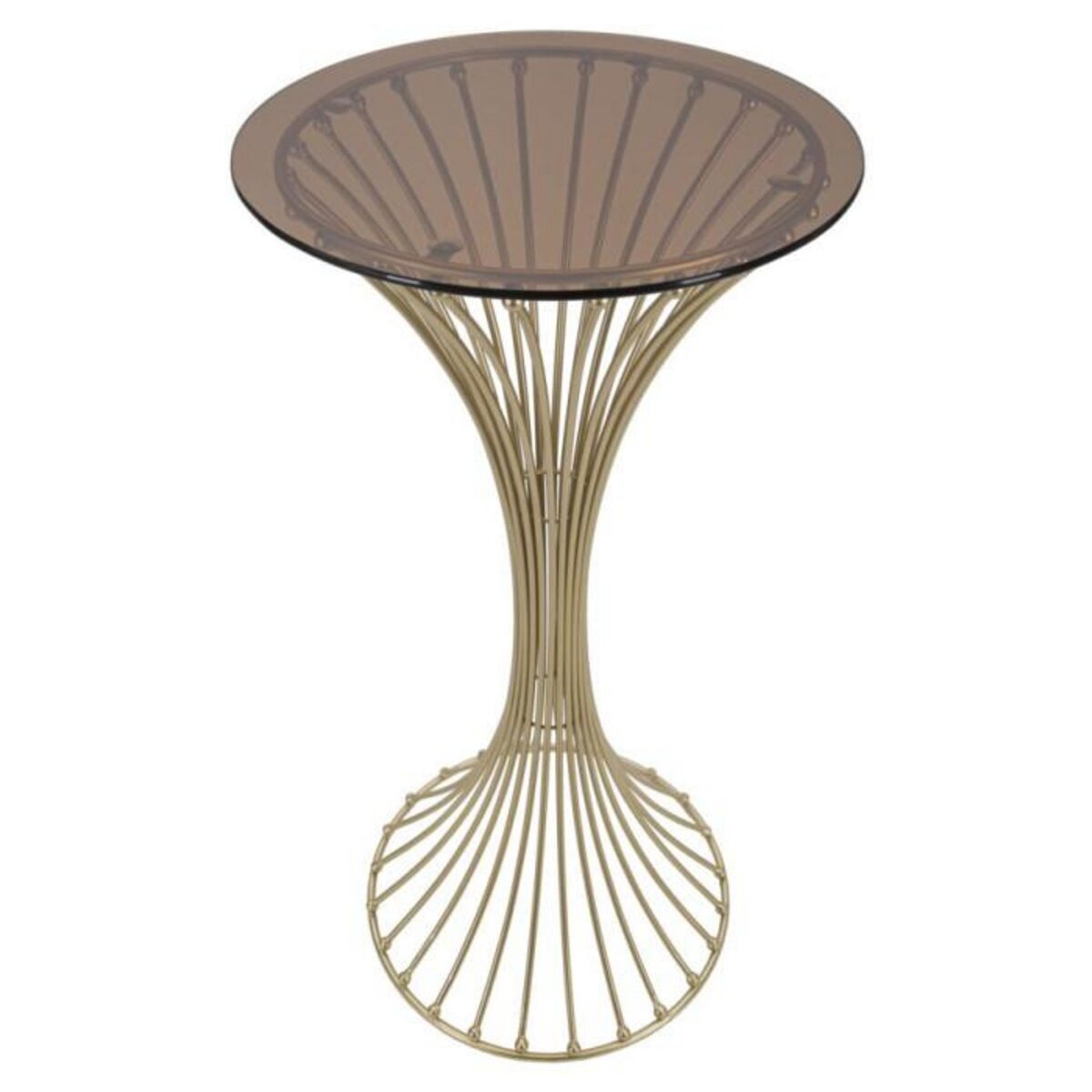 Paris Prix Table d'Appoint Design en Métal  Century  103cm Or