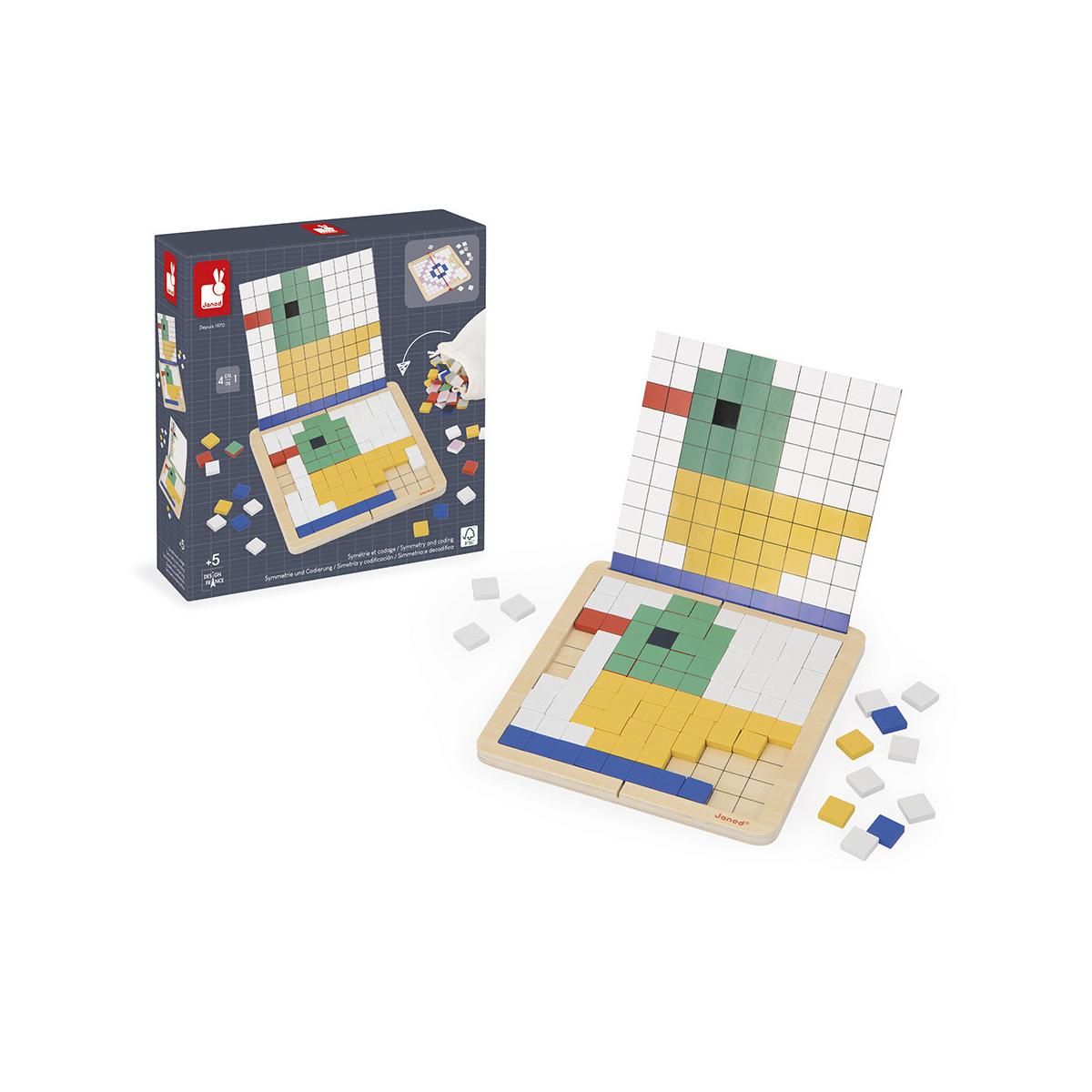 Juratoys-Janod coffret pedagogie : mosaique symetrie et codage