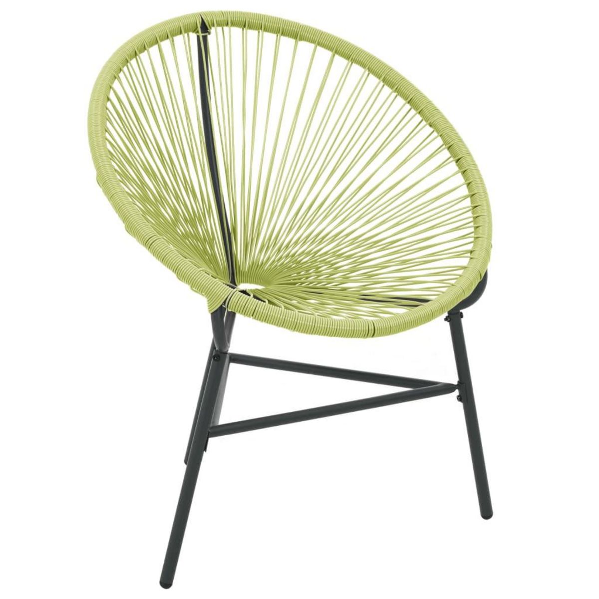 VIDAXL Chaise de jardin Acapulco Resine tressee Vert