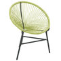 Voir la diapositive 2 : VIDAXL Chaise de jardin Acapulco Resine tressee Vert