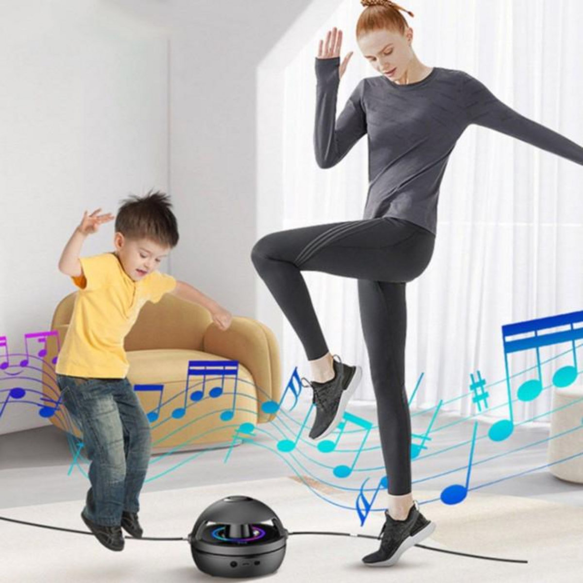 Paris Prix Corde à Sauter Bluetooth  Horizontal  13cm Noir