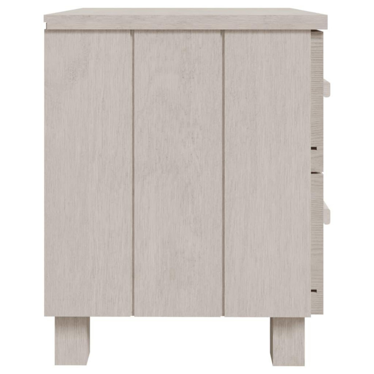 VIDAXL Tables de chevet HAMAR 2 pcs Blanc 40x35x44,5 cm Bois massif