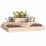 Voir la diapositive 3 : VIDAXL Jardiniere 83x83x27 cm Bois massif de pin