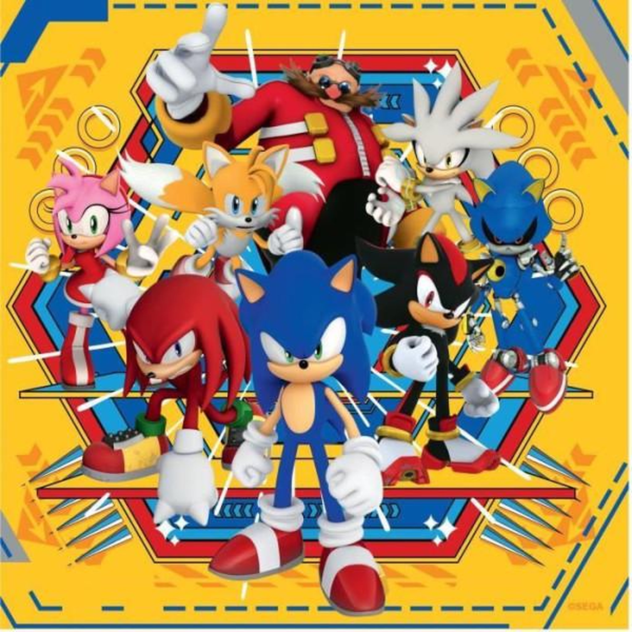 Voir la diapositive 5 : RAVENSBURGER Puzzles 3x49 pieces Les aventures de Sonic, A partir de 5 ans, 12001133, Ravensburger