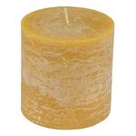 Paris Prix Bougie Pilier Ronde Déco  Rustique  10cm Jaune