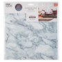 Voir la diapositive 2 : Stick'n Look Lot de 2 Stickers Effet Marbre  Plaque  30x30cm Blanc