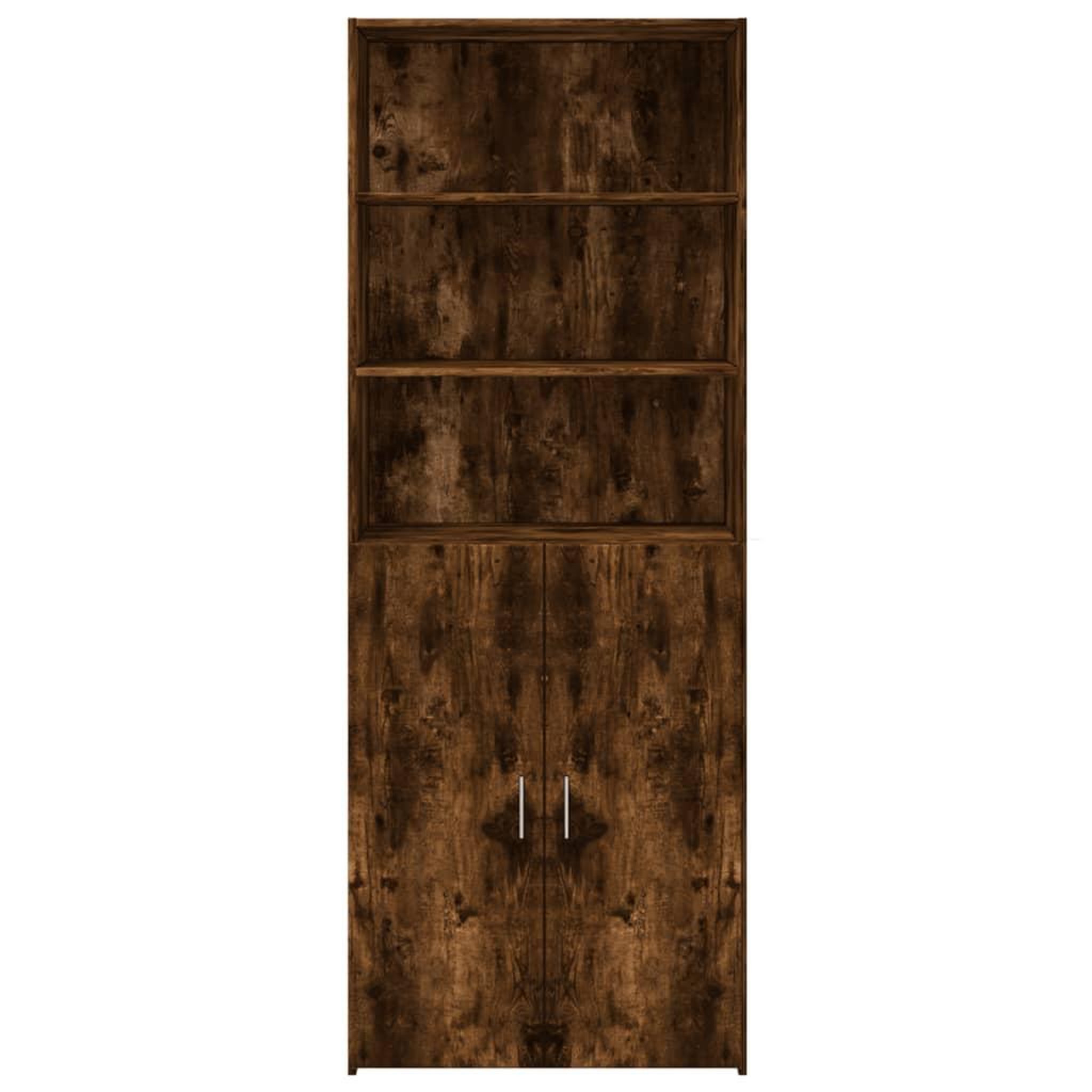 Voir la diapositive 4 : VIDAXL Buffet haut chene fume 80x42,5x185 cm bois d'ingenierie