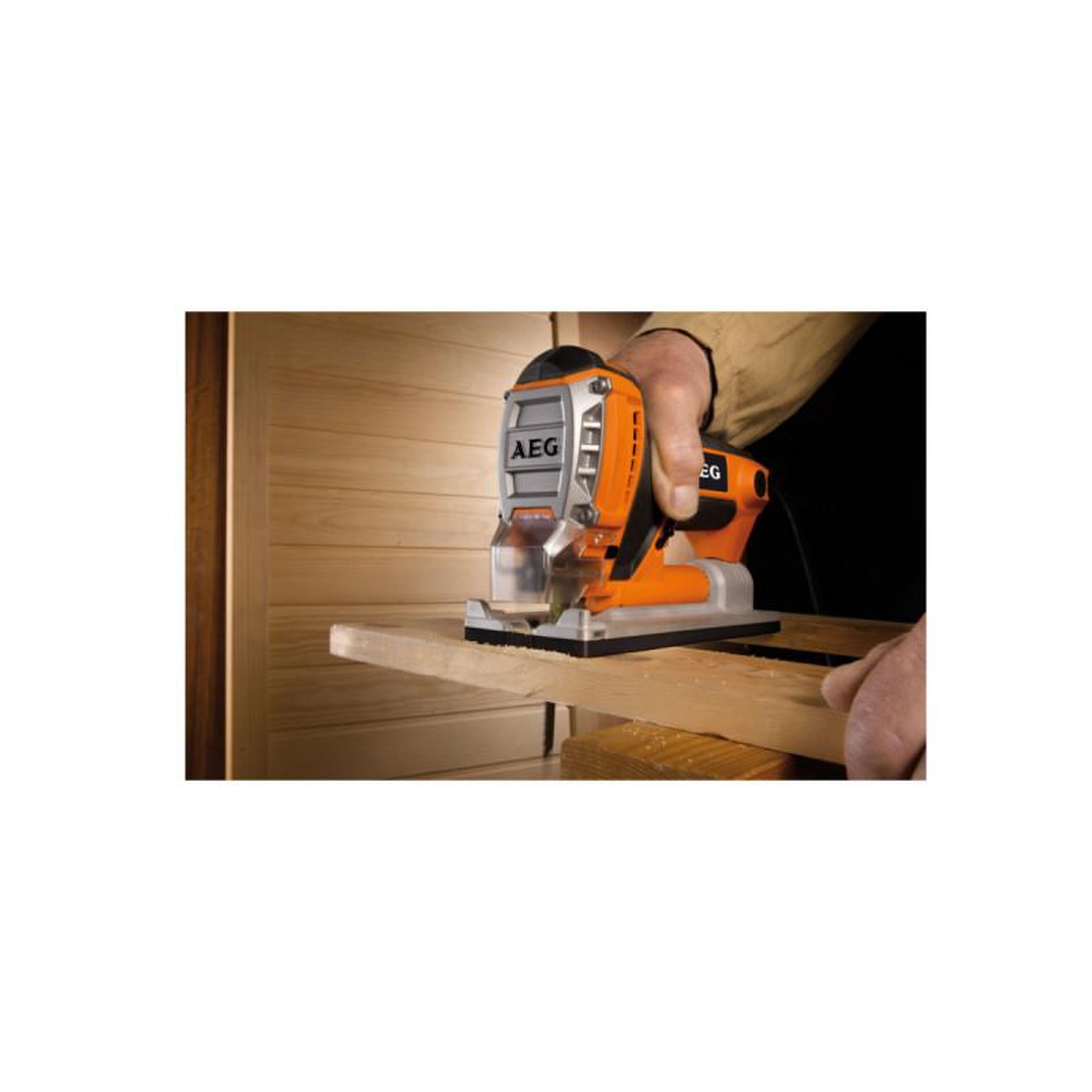 Voir la diapositive 2 : AEG Scie sauteuse pendulaire électrique AEG 440W 40mm PST 500 X