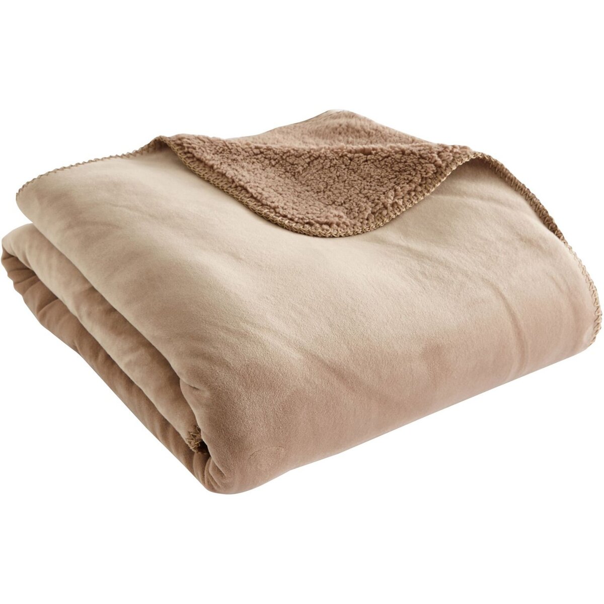 ACTUEL Plaid brillant uni en polyester 