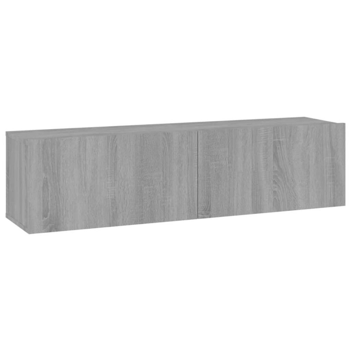 VIDAXL Armoire murale TV Sonoma gris 120x30x30 cm Bois d'ingenierie