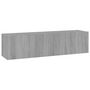 Voir la diapositive 2 : VIDAXL Armoire murale TV Sonoma gris 120x30x30 cm Bois d'ingenierie
