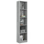 Voir la diapositive 5 : VIDAXL Bibliotheque 5 niveaux Sonoma gris 40x24x175 cm