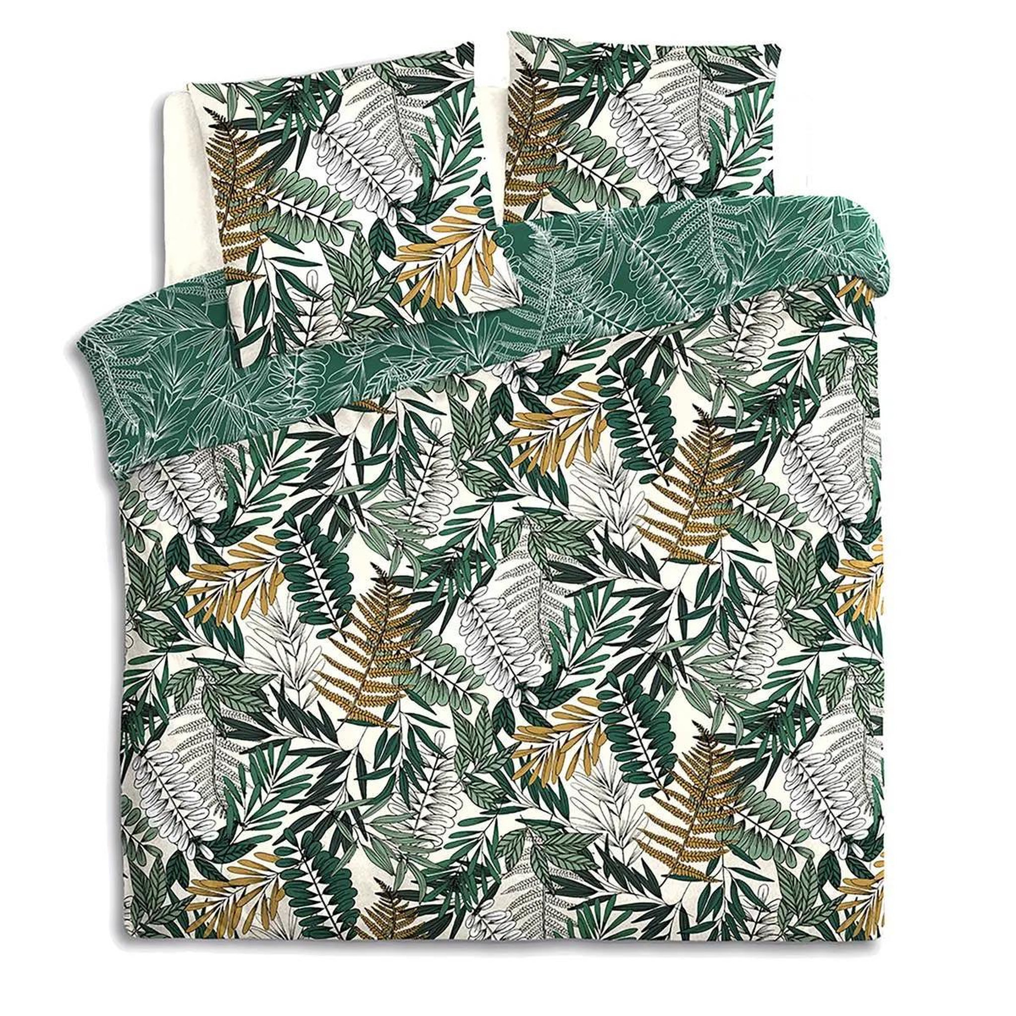 Voir la diapositive 2 : ATMOSPHERA Parure de lit 3 pièces  tropik  260x240cm vert