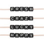 Voir la diapositive 2 : RICO DESIGN Itoshii pack 20 perles ponii noires fresh crazy lucky happy